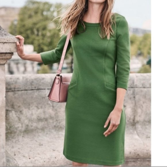 Boden Dresses Boden Jasmine Ottoman Ribbed Shift Dress With